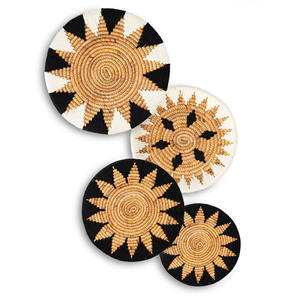 <span class=keywords><strong>Cesta</strong></span> de Pared Colorida de Saegrass, Cestas Naturales de Bambú y Paja Blancas, Decoración de Pared Estilo Boho, <span class=keywords><strong>Cesta</strong></span> de Pared Plana - Product Image 1