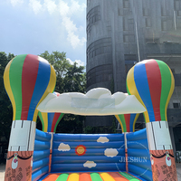 Castillo hinchable de estilo fresco para niños, castillo hinchable azul, para saltar, 2021
