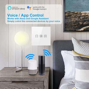 Interrupteur intelligent WiFi/Zigbee pour ventilateur, réglage progressif <span class=keywords><strong>de</strong></span> <span class=keywords><strong>la</strong></span> vitesse, contrôle vocal/application/tactile 3 voies, compatible Alexa et Google Assistant - Product Image 2