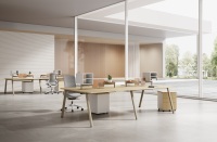 Fabricant ODM professionnel de bureaux modulaires avec panneaux E0 MFC, structure en acier, écran de confidentialité, poste de travail pour centre d'appels