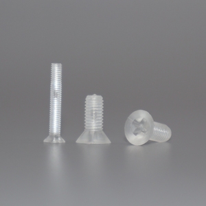 High-Quality Metric DIN 965 Transparent Polycarbonate (PC) Material M2.5 <b>M3</b> M4 M5 M6 Flat Head Bolts and <b>Screws</b> - Product Image 3