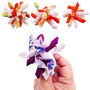 Noeuds pour cheveux de chien bouclés, élastiques pour petits et moyens chiens, chats, design en spirale, fête, festival, accessoires pour animaux de compagnie, cadeau - Product Image 4