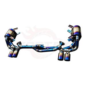 Sistema de Escape Vortex Titanium Blue con Válvulas para Porsche 911 997 Carrera con Silenciadores Laterales y Puntas Cuádruples - Product Image 2