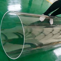 Fábrica BAO RAN Personaliza Tubos de Vidrio de Cuarzo Translúcido Resistentes a Altas Temperaturas de Varios Diámetros, Grosor de Pared de 5.0 mm