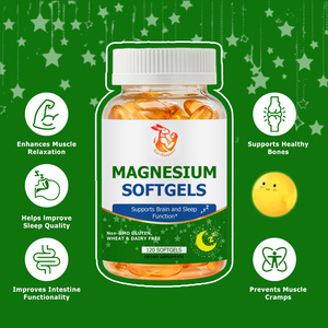 Cápsulas Blandas de Magnesio al por Mayor de Fábrica con Vitamina K2 y Calcio, Suplementos Herbales Naturales para Mejorar la Relajación Muscular - Product Image 2