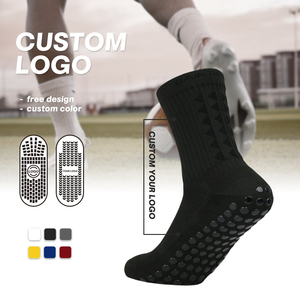 Thiết Kế Tùy Chỉnh Tinh Khiết Màu Grip Vớ Dày Không-Trượt Chân Miếng Đệm Nén Tay Áo Dài Bóng Đá Grip Vớ - Product Image 1