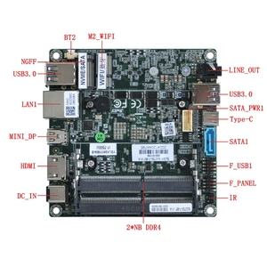 NUC700 endüstriyel Mini PC anakart çift 4K ekran M.2 NVMe ve <span class=keywords><strong>IoT</strong></span> ağ geçidi uygulamaları için geniş sıcaklık-10 ° c-60 ° c. - Product Image 2