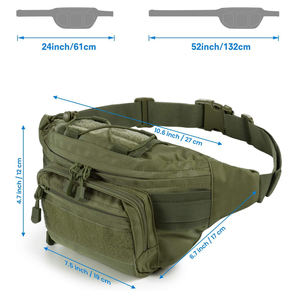 Gepersonaliseerde Od Groene Stijlvolle Quick Draw Tactische Dames Heren Verborgen Heuptasje Met Holster Inzetstuk - Product Image 5