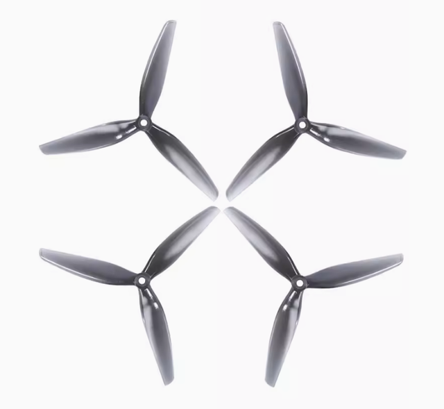 HQProp 7X4X3 7040 7inch 3 Blade/tri-blade Propeller Light Grey (2CW+2CCW)