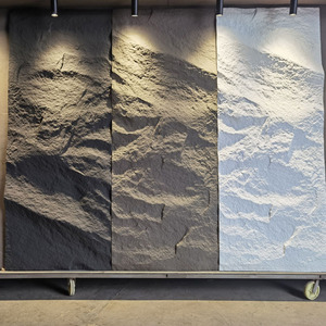 Paneles de piedra de PU impermeables de 3 metros, pared de roca de piedra Artificial de losa delgada para aplicación de pared Exterior al aire libre - Product Image 2