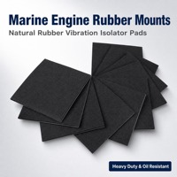 Amortisseur anti-vibrations pour moteur marin XINHONG, support en caoutchouc naturel, coussinets de fixation, modèle XHRD-10, en carton ondulé