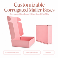 Cajas de Cartón Corrugado Asépticas con Logotipo Personalizado al por Mayor, Embalaje para Envío Minorista, Tipo Carpeta con Laminado Mate y Relieve para Ropa