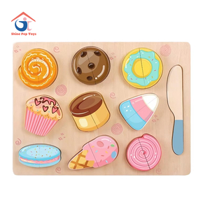 ของเล่นตัวต่อจิ๊กซอว์ผลไม้และผักไม้สำหรับเด็กปฐมวัยของเล่นอาหาร - Product Image 1