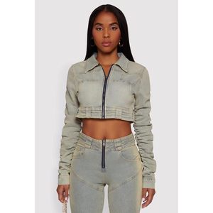 Conjunto de Mezclilla Personalizado para Mujer 2026, Jeans de Cintura Alta con Cierre, Estilo Vintage Desgastado, Tela de Algodón con Spandex, Atuendo Y2K - Product Image 5