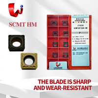 JXTC SCMT SCMT 09T304 HM JT1225 Semi-Finishing Positive Angle Turning Blade Carbide Inserts CNC Turning Tool Lathe Cutter Tools