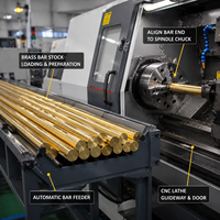 Pièces en laiton usinées CNC de qualité industrielle, services de tournage et de fraisage CNC sur mesure pour capteurs automobiles et outils de quincaillerie