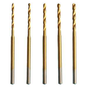 Foret hélicoïdal plaqué titane Hss, tige de 2.35mm, longueur étendue pour le perçage du métal, du bois et des perles - Product Image 3