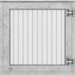 Fenêtre articulée de grange de cheval de stalle de cheval de verre trempé organique préfabriqué en acier résistant - Product Image 1