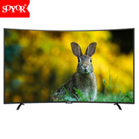 TV Pintar Lengkung 55 Inci Televisi 4K LED Dengan Android WiFi Google Smart TV