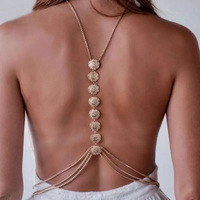 Nouvelle Chaîne de Corps Élastique en Alliage avec Pendentifs et Perles pour la Taille, Tendance Été 2021, Bijou Ventre Sexy Réglable Plaqué Or, Cadeau de Fête
