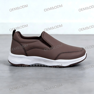Zapatos Sin Cordones para Hombre, Diseño Sólido para Primavera, Forro de Algodón Cómodo, Diseño Antideslizante y Resistente al Desgaste, Parte Superior de Tela Duradera - Product Image 2