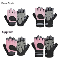 Guantes Deportivos Unisex de Nylon Resistente con Soporte para Muñeca y Medio Dedo, para Levantamiento de Pesas, Entrenamiento, Gimnasio y Fitness