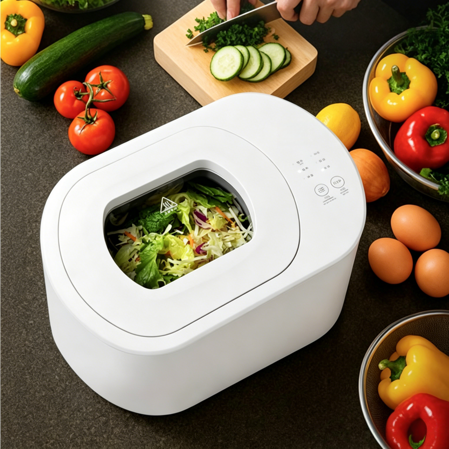4L Automatic Kitchen Composter Household Electric Food Waste Composter ...