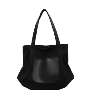 Bolso de lona moderno con dos correas para el hombro y cierre de broche, ideal para viajes de ocio y compras para mujeres. - Product Image 5