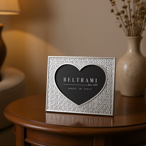 Marco de Fotos Rectangular Beltrami Plateado, Estructura de Madera, Hecho en Italia - Product Image 3