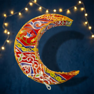 Lampe de décoration en forme de croissant de lune égyptien ZAHEREEN CR Color pour le Ramadan, tissu pour les événements et les fournitures de fête - Product Image 2