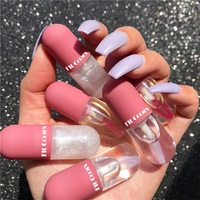 Gloss à lèvres repulpant mini capsule Fit Colors, hydratant, transparent, changeant de couleur en fonction de la température, brillant à lèvres liquide