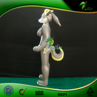 Chèvre gonflable géante en PVC, oreiller gonflable pour le corps, chèvre anime, sautillant, animaux, loup, jouet sphérique