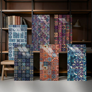 Fonjue Traditional Vintage Bohemian Style <strong>Texture</strong> Wallpaper Stickers PVC Home Decorative Foam Wall Panels - Product Image 4