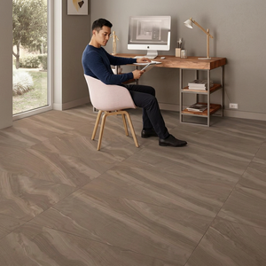 Azulejos de Porcelana Mate Modernos Sabia Brown de 2x4 Pies, Resistentes a las Manchas, Colección con Apariencia de Piedra - Product Image 6