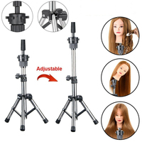 Support de perruque pliable à trépied avec tête de mannequin, très demandé