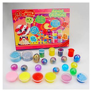 TOYSRUNNER Diy Crystal Activator Ingredients Slime Fluffy Advent Calendar Lickers Ball <b>Putty</b> Sand Water Slime - Product Image 6