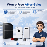 Sistema de Energía Solar Híbrido de Calidad Superior de 8kW, 10kW, 12kW, Estándar Estadounidense, Bifásico, con Conjunto de Baterías de Iones de Litio