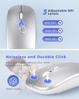 78keys Komputer Portabel Ultra Tipis dengan Tombol Senyap, Keyboard dan Mouse Nirkabel 2.4G Combo