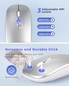 78keys Portable Computer Ultra Slim Silent Key 2.4G Wireless Keyboard and <b>Mouse</b> Combo - Product Image 3