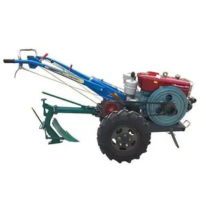 Trattore Walk-behind coltivatori 12-20hp a mano 2 ruote trattore agricolo piccolo terreno aratura macchina coltivatrice