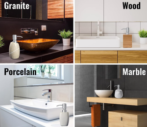 Dispensadores de jabón para encimera de baño (níquel cepillado, paquete de 2) dispensador de loción de jabón - Product Image 3