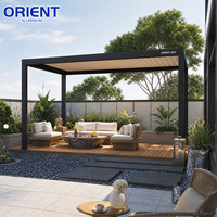 Pergola Bioclimatique en Aluminium Étanche pour Jardin et Cour, Système Direct Usine, Pergola Parasol Extérieure en Aluminium, Gazebo