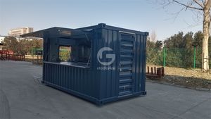 Stands de bière préfabriqués en plein air, kiosques de style conteneur, structures en acier avec panneaux sandwich et restaurants mobiles. - Product Image 6