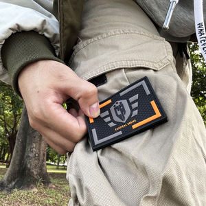 <strong>PVC</strong> Patches Embossed Iron Clothing Custom logo Heat Transfer Vinyl Rubber Garment <strong>Labels</strong> for Clothes - Product Image 6