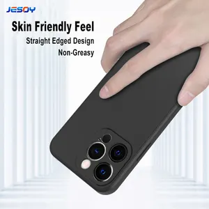 Ốp điện thoại iPhone 12 13 Pro Max bằng <span class=keywords><strong>silicon</strong></span> lỏng cao cấp, thân thiện với môi trường, chống sốc, chất liệu TPU - Product Image 3