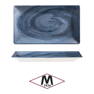 Plato Rectangular M1934 Vortice Blue con Impresión Digital de 25 x 15 cm para Restaurantes, Servicios de Catering, Hoteles, Venta al por Mayor - Product Image 4