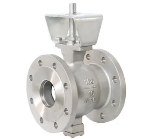 DN15-DN250 Aço Inoxidável Industrial Flange Manual Hard Seal V-shaped Ball Valve