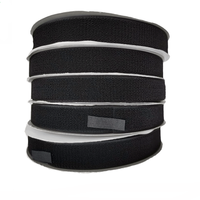Sangle auto-agrippante réutilisable en tissu non brossé, extensible, à boucles souples et non pelucheuses, découpée à la forme