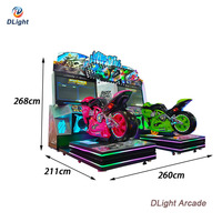 Machine d'arcade moto 5Dx à commande directe d'usine, simulateur de course 2 joueurs, jeu à monnayeur pour parc d'attractions