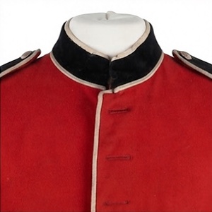 Chaqueta de lana roja con cuello alto, estilo uniforme de banda de marcha, servicio OEM personalizado - Product Image 5